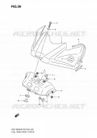 COUVRE RESERVOIR pour Suzuki GSX-R 600 2010