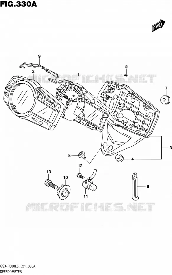 COMPTEUR Suzuki MOTO 600 GSX-R 2016  GSX-R600 L6 (E21)