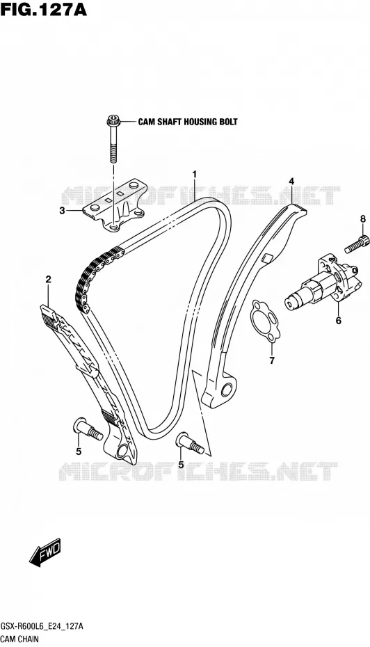 DISTRIBUTION Suzuki MOTO 600 GSX-R 2016  GSX-R600 L6 (E24)
