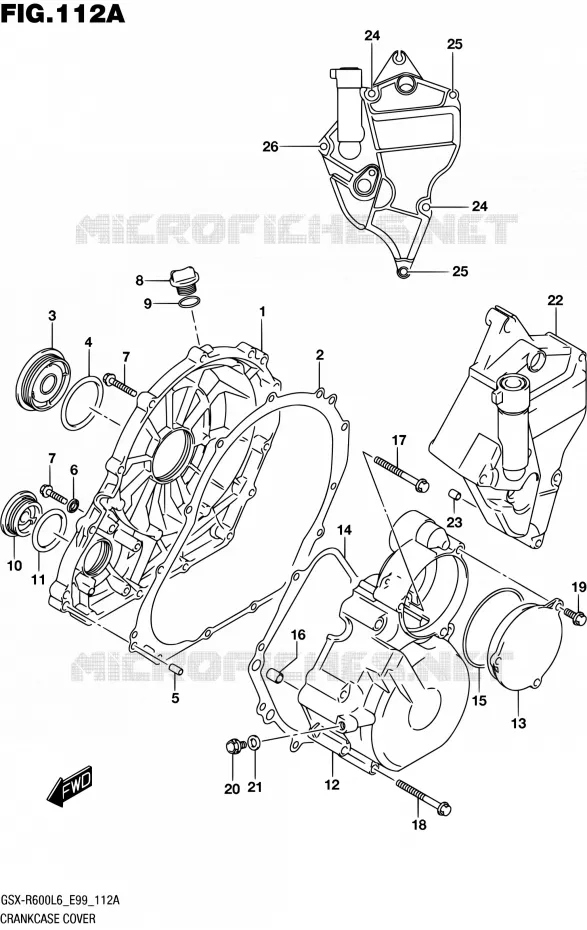 CARTER Suzuki MOTO 600 GSX-R 2016  GSX-R600 L6 (E99)