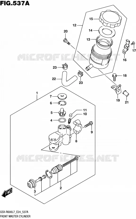 MAITRE CYLINDRE AVANT Suzuki MOTO 600 GSX-R 2017  GSX-R600 L7 (E24)
