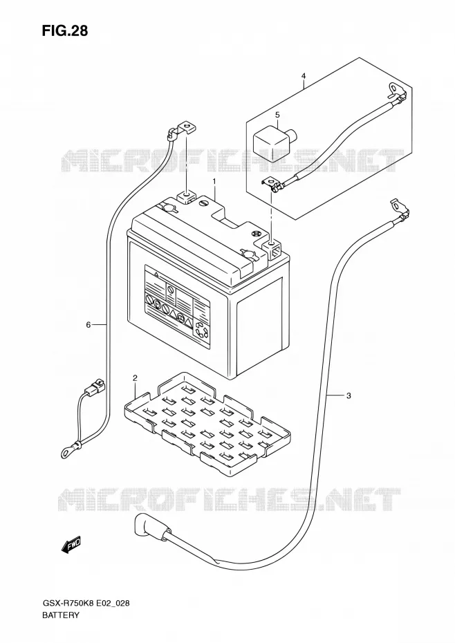 BATTERIE Suzuki MOTO 750 GSX-R 2010  GSX-R750 L0 (E02,E19)