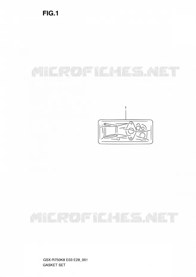 KIT JOINTS Suzuki MOTO 750 GSX-R 2010  GSX-R750 L0 (E03,E28,E33)
