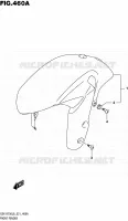 GARDE BOUE AVANT pour Suzuki GSX-R 750 2016