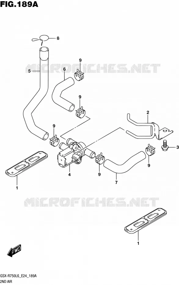 SYSTEME RECYCLAGE GAZ ECHAPPEMENT Suzuki MOTO 750 GSX-R 2016  GSX-R750 L6 (E24)