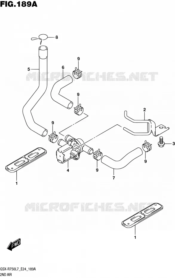 SYSTEME RECYCLAGE GAZ ECHAPPEMENT Suzuki MOTO 750 GSX-R 2017  GSX-R750 L7 (E24)