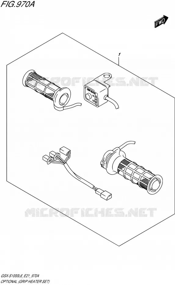 OPTIONS (GRIP HEATER SET) Suzuki MOTO 1000 GSX-S 2016  GSX-S1000A L6 (E21)