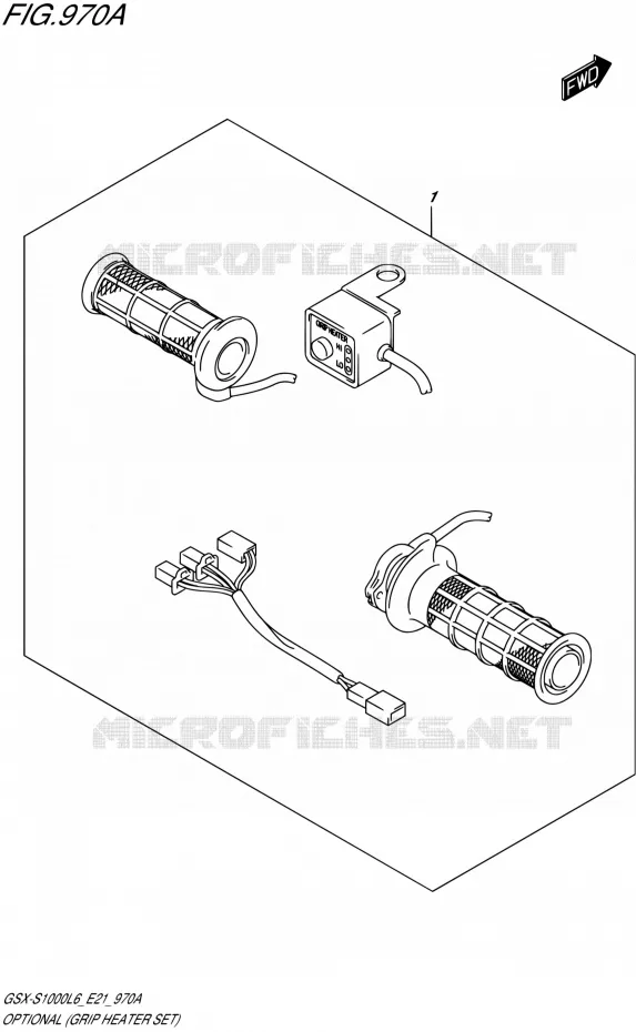 OPTIONS (GRIP HEATER SET) Suzuki MOTO 1000 GSX-S 2016  GSX-S1000AUF L6 (E21)