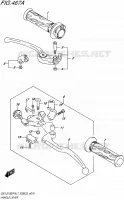 ENSEMBLE LEVIERS   POIGNEES pour Suzuki GSX-S 1000 2017