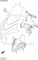 CARENAGES   ETIQUETTES pour Suzuki GSX-S 1000 2016