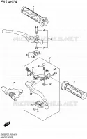 ENSEMBLE LEVIERS   POIGNEES pour Suzuki INAZUMA 250 2015