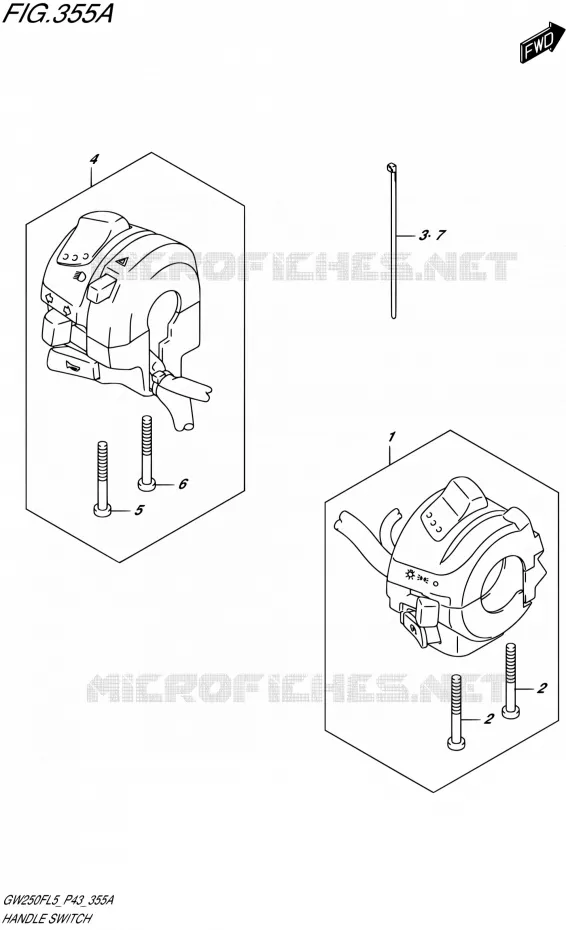 COMMODOS Suzuki MOTO 250 INAZUMA 2015  GW250F L5 (P43)