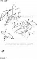 FLANCS DE CARENAGES (FOR AGQ) pour Suzuki INAZUMA 250 2017