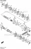TRANSMISSION pour Suzuki INAZUMA 250 2017