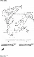 CARENAGES INFERIEUR (FLANCS) (GW250FL7 P33) pour Suzuki INAZUMA 250 2017