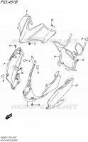 BOL DE PHARE (GW250ZL7 P24) pour Suzuki INAZUMA 250 2017