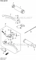 ENSEMBLE LEVIERS   POIGNEES pour Suzuki SAVAGE 650 2016