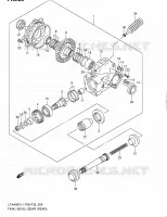 CARDAN   COUPLE CONIQUE (ARRIERE) pour Suzuki KINGQUAD 400 2011