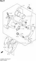 ETRIER DE FREIN AVANT pour Suzuki KINGQUAD 400 2013
