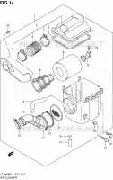 FILTRE A AIR (LT A400FL3 P24) pour Suzuki KINGQUAD 400 2013