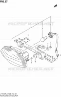 ENSEMBLE FEU ARRIERE (LT A400FZL4 P33) pour Suzuki KINGQUAD 400 2014