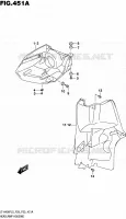ENTOURAGE DE PHARE AVANT pour Suzuki KINGQUAD 400 2015