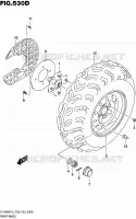 ROUE AVANT (LT A400FZL5 P33) pour Suzuki KINGQUAD 400 2015