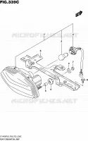 ENSEMBLE FEU ARRIERE (LT A400FZL6 P33) pour Suzuki KINGQUAD 400 2016