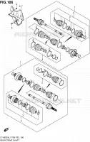 ARBRE DE ROUE ARRIERE pour Suzuki KINGQUAD 500 2011
