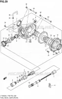 CARDAN   COUPLE CONIQUE (ARRIERE) pour Suzuki KINGQUAD 500 2011