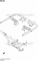 REPOSE PIED pour Suzuki KINGQUAD 500 2011