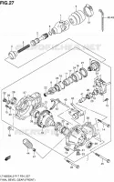 CARDAN   COUPLE CONIQUE (AVANT) pour Suzuki KINGQUAD 500 2012