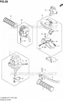 ENSEMBLE LEVIERS   POIGNEES pour Suzuki KINGQUAD 500 2012