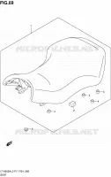 SELLE (LT A500XL2 P17) pour Suzuki KINGQUAD 500 2012