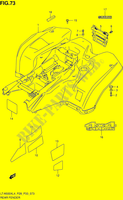 GARDE BOUE ARRIERE (LT A500XL4 P28) pour Suzuki KINGQUAD 500 1992