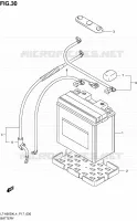 BATTERIE pour Suzuki KINGQUAD 500 2014