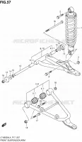 BRAS SUSPENSION AVANT pour Suzuki KINGQUAD 500 2014