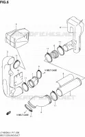 CONDUIT D'ADMISSION CARTER COURROIE pour Suzuki KINGQUAD 500 2014