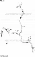 DURITE DE FREIN AVANT pour Suzuki KINGQUAD 500 2014