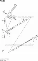 PEDALE DE FREIN pour Suzuki KINGQUAD 500 2014