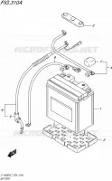 BATTERIE pour Suzuki KINGQUAD 500 2017