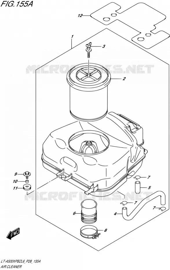 FILTRE A AIR Suzuki QUAD 500 KINGQUAD 2016  LT-A500XPBZ L6 (P28,P33)