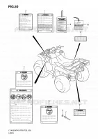 ETIQUETTE pour Suzuki KINGQUAD 500 2010