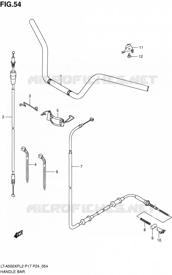 GUIDON Suzuki QUAD 500 KINGQUAD 2012  LT-A500XP L2/LT-A500XPZ L2 (P17,P24)
