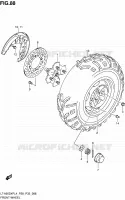 ROUE AVANT (LT A500XPL4 P28) pour Suzuki KINGQUAD 500 1992