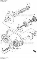 TRANSMISSION (1) pour Suzuki KINGQUAD 500 2015