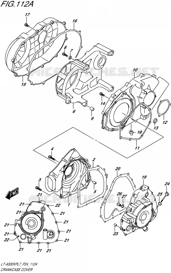 CARTER Suzuki QUAD 500 KINGQUAD 2017  LT-A500XP L7 (P24)