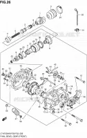 CARDAN   COUPLE CONIQUE (AVANT) pour Suzuki KINGQUAD 750 2010