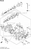 CARDAN   COUPLE CONIQUE (AVANT) pour Suzuki KINGQUAD 750 2010