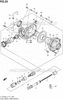 CARDAN   COUPLE CONIQUE (ARRIERE) pour Suzuki KINGQUAD 750 2013